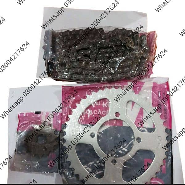 Sprocket Kit Set For CD 70 MotorCycle (Fully Imported) 8