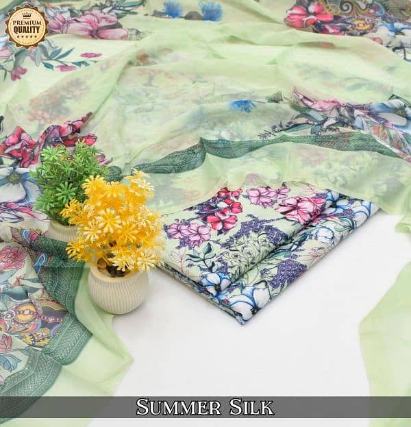 fabric floral digital printed 3pc 19