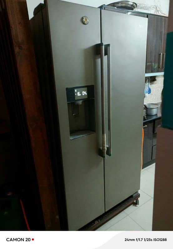 Haier double door fridge and freezer 0