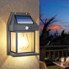 New Solar Tungsten Filament Lamp Outdoor Waterproof Intelligent I