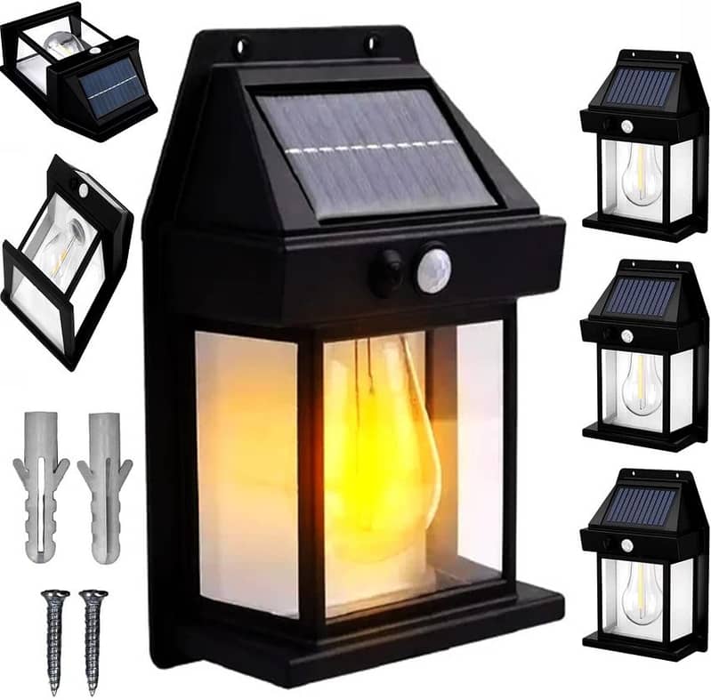 New Solar Tungsten Filament Lamp Outdoor Waterproof Intelligent I 1