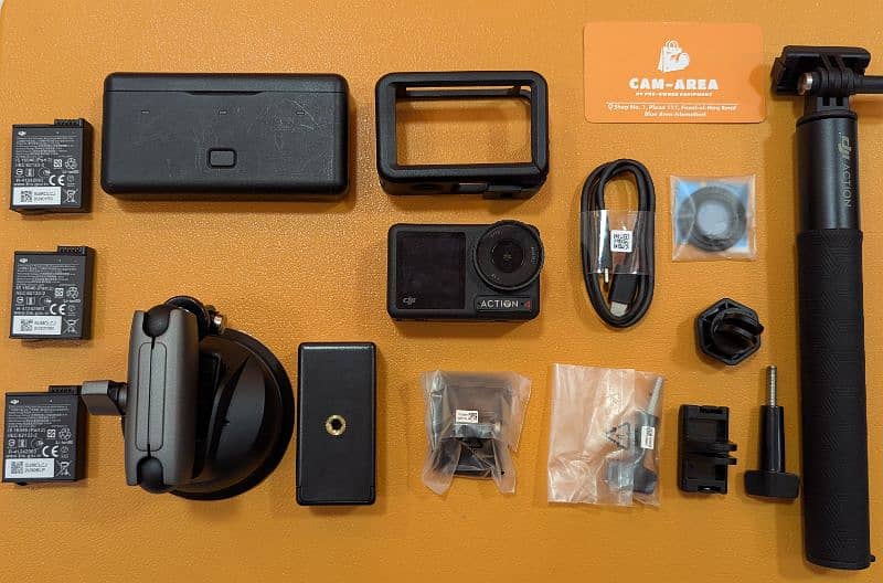 DJI OSMO ACTION 4 WITH ACCESSORIES, USED LIKE NEW, VLOGGING CAMERAS 0