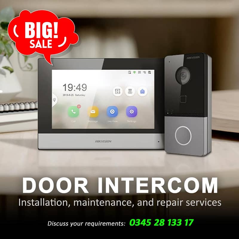 Door Intercom System | Video Door Bell | PBX Intercom Systems Services 1