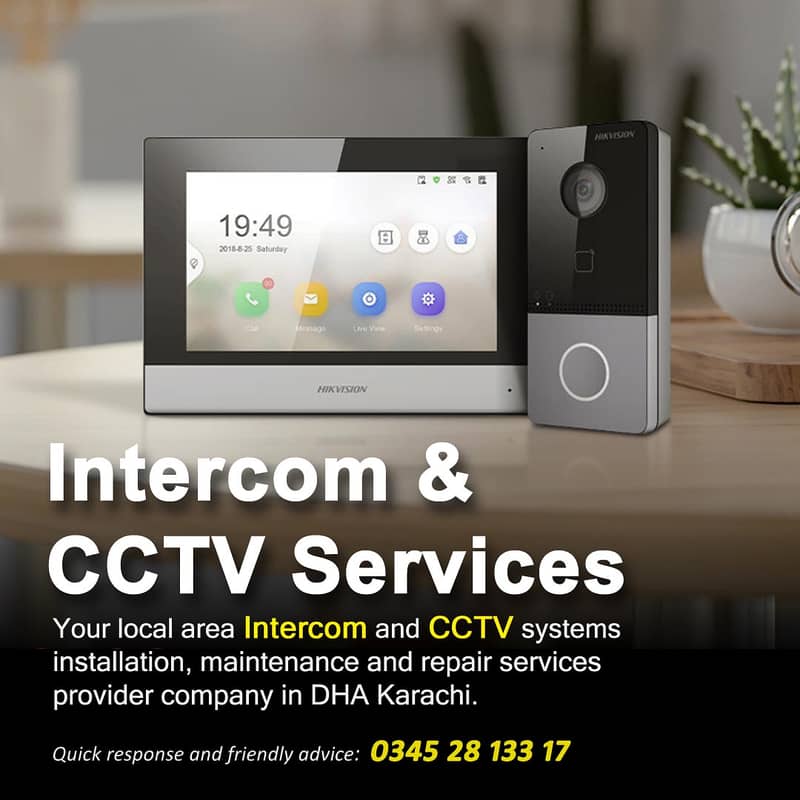 Door Intercom System | Video Door Bell | PBX Intercom Systems Services 11