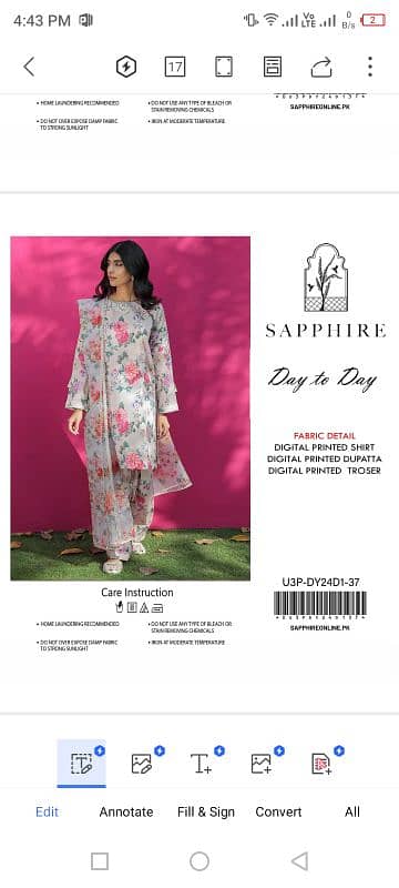 sapphire lawn suit 3