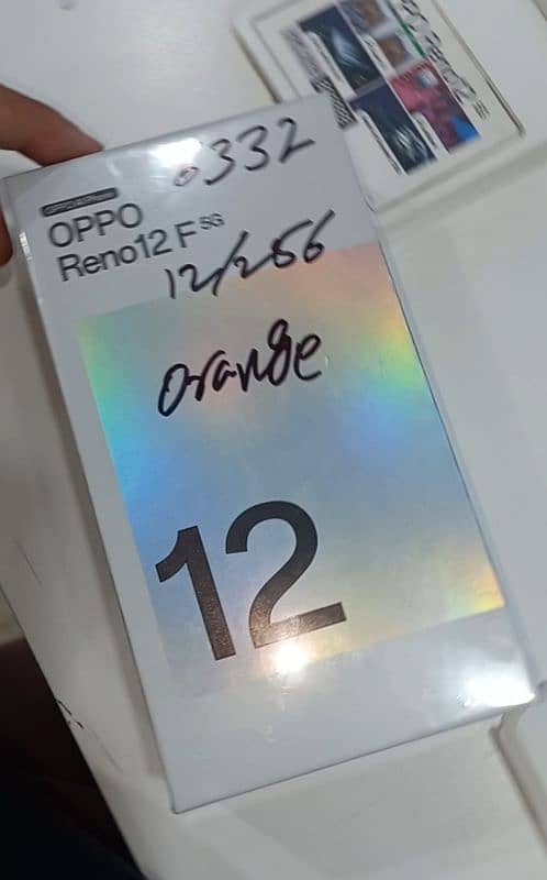 Oppo Reno 12f 5G 12/256 colour Orrange Just Box Open 0