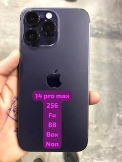 IPHONE 14 PRO MAX 256 AAA (DUBAI) 88% 9/10 PURPLE BOX CABLE NON PTA FA