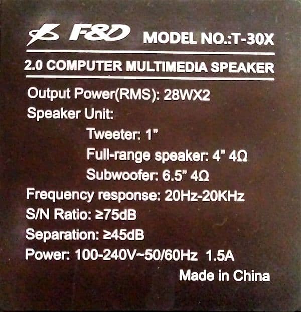 F&D T30X Tower Bluetooth Speakers and SN-909 Microphone 4