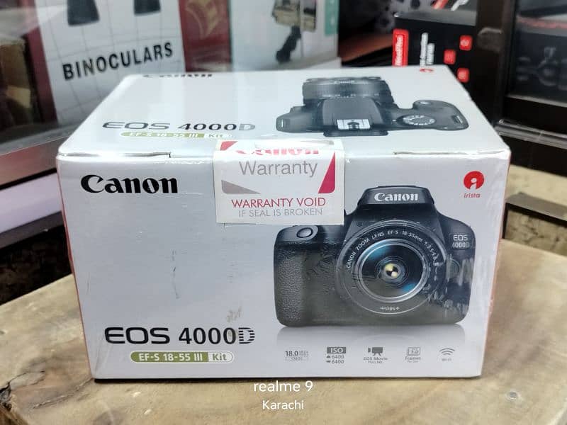 Canon 4000D | Box pack | 18-55mm lens 1