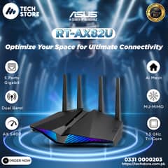 ASUS RT-AX82U V2 AX5400 Dual-Band WiFi 6 Gaming Router (Box Pack)