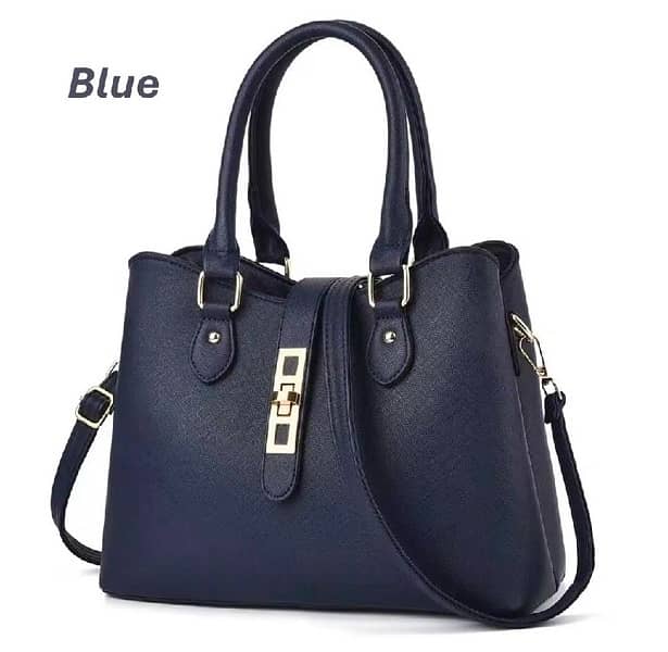 Women's Rexine Plain Hand Bag Set 0