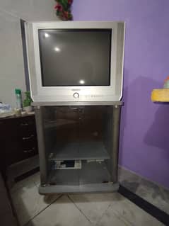 Samsung TV With Trolley good Condation