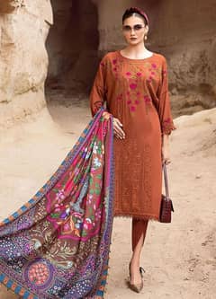 latest lawn collection/embroidered lawn/unstitched/branded lawn