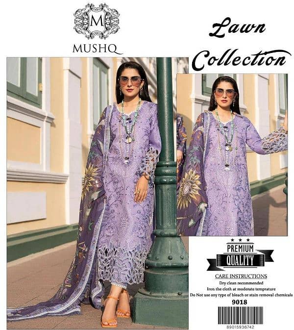 latest lawn collection/embroidered lawn/unstitched/branded lawn 5