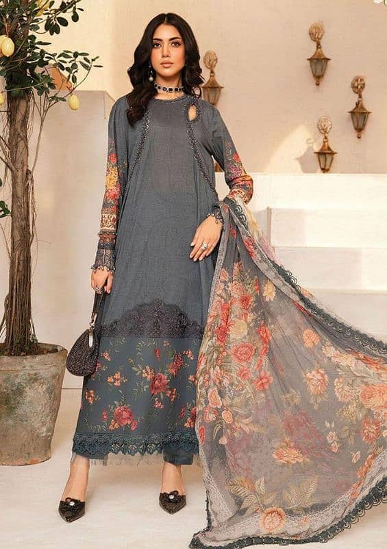 latest lawn collection/embroidered lawn/unstitched/branded lawn 11