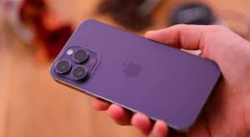 iphone 14 pro max purple with box and original cable 2