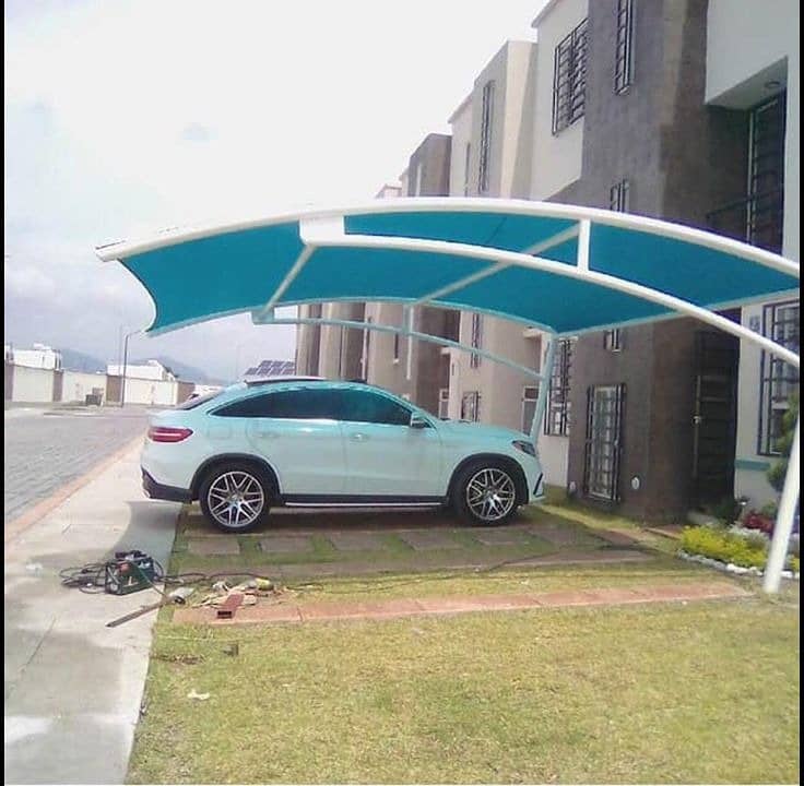 sheds \ fiberglass sheds \ tensile shades \ car parking shed \ shade 3