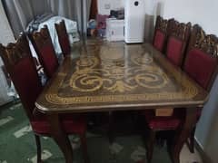 original wood Dining table with chairs