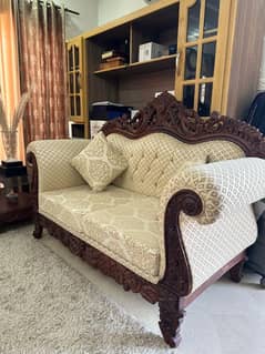 7 seater sofa sheesham wood