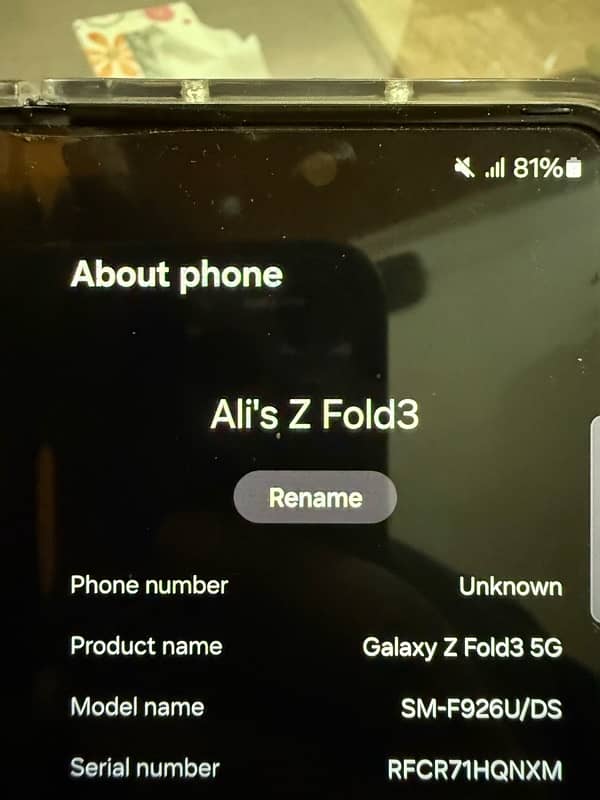 Samsung Galaxy Z Fold 3 10/10 Online Approved 5