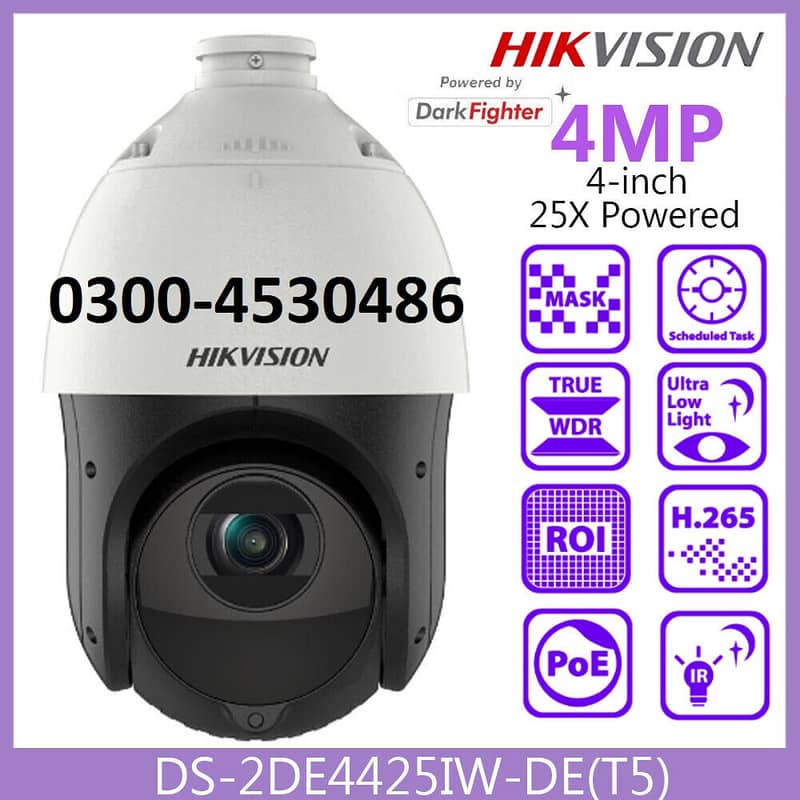 Hikvision PTZ Dome 4MP 25X Zoom 3004530486 3