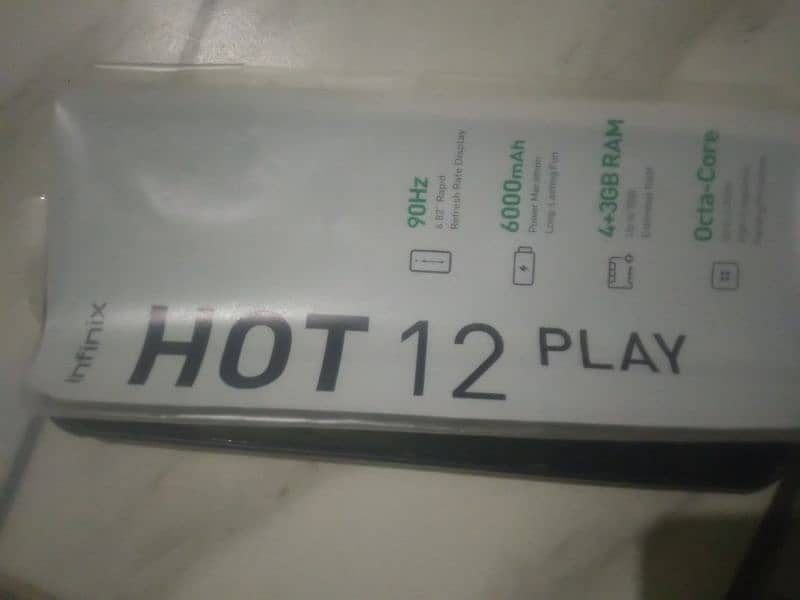 Infinix Hot 12play 4+3 Ram 64 GB Rom Pta Approve With box All okay hai 3