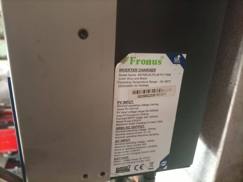 6.5kw invarter fronus bilkol new para hy 2