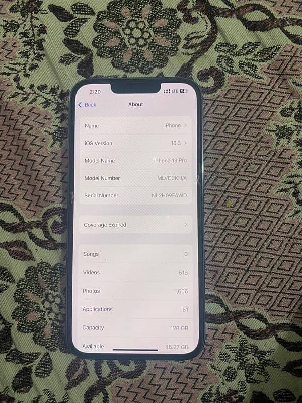 iPhone 13 Pro dul sim pta approved 128 gb 7