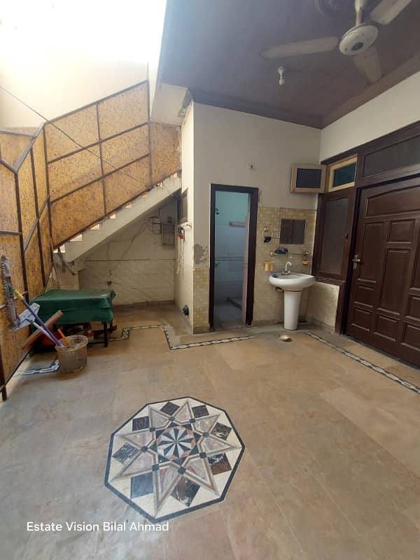 5 Marla Ground floor portion available for rent back side girls university Madina Town 6