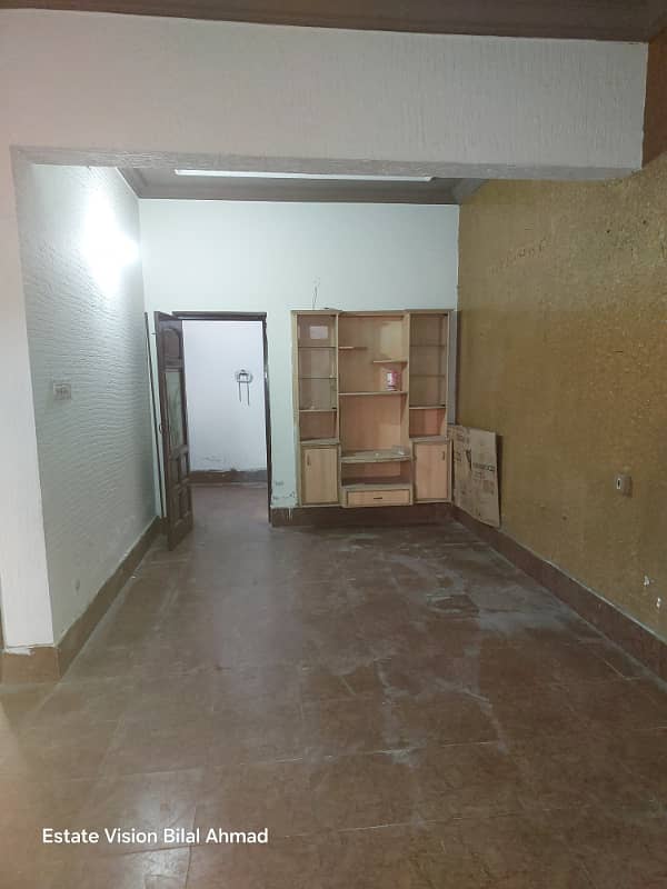 5 Marla Ground floor portion available for rent back side girls university Madina Town 12