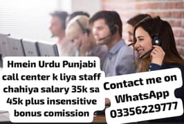 Call Center Job For Male And Female in Lahore