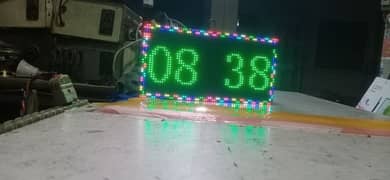 Multicolor Digital Led Clock