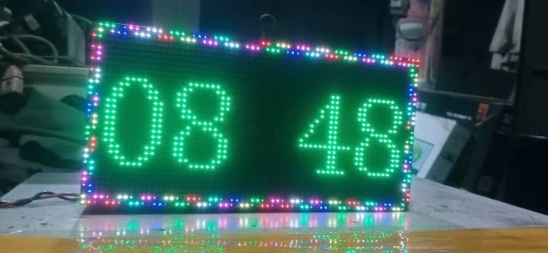 Multicolor Digital Led Clock 1