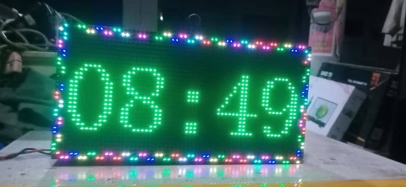 Multicolor Digital Led Clock 2