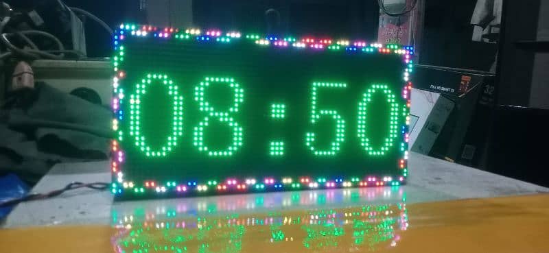 Multicolor Digital Led Clock 3