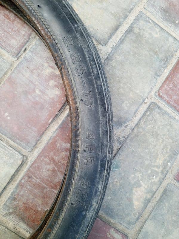 Cd 70 front tyre with tube 1