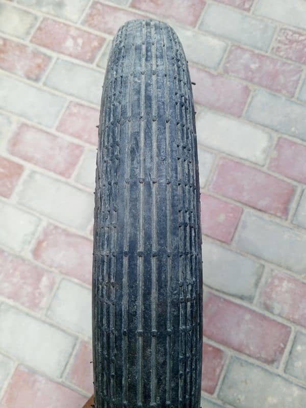 Cd 70 front tyre with tube 2