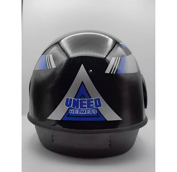 Uneed Bike Helmet Unbreakable -Transparent Visor, Colors Black And Red 0