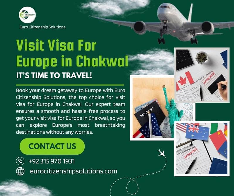 Visit Visa for Europe in Chakwal – Expert Guidance for Quick Approval 0