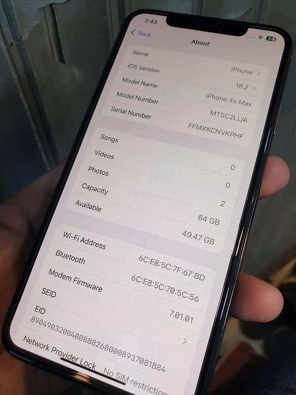 Iphone Xs max, 64gb, PTA aproved 5