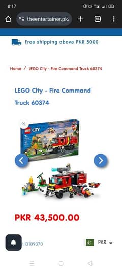 lego city fire command truck 60374