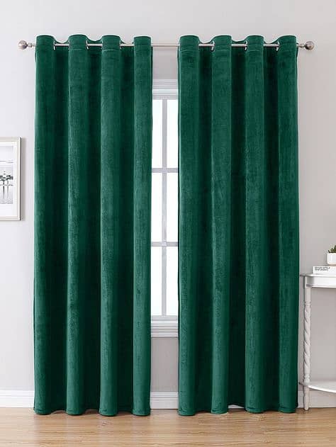 Window Curtain Velvet Curtain Plain Curtain ReadyMade Interior Design 1