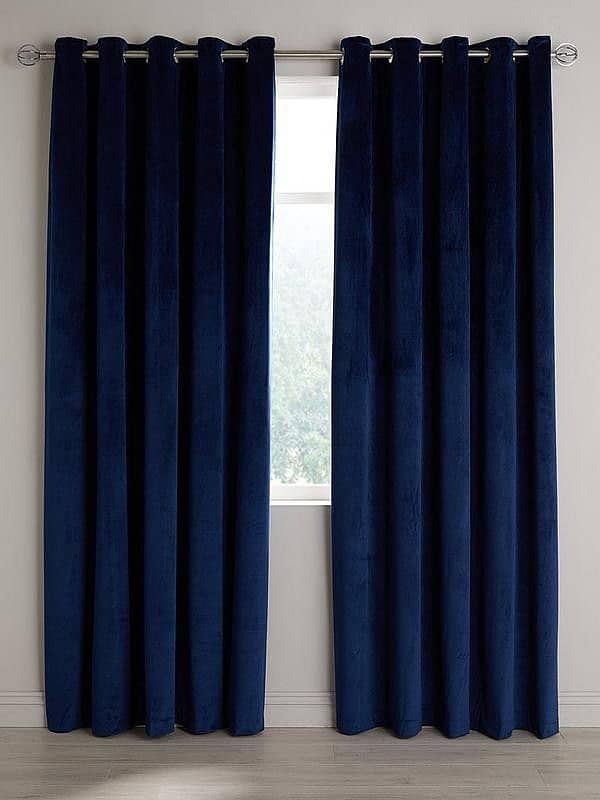 Window Curtain Velvet Curtain Plain Curtain ReadyMade Interior Design 3