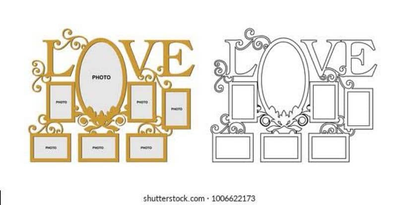 customized Laser Cutting frames 5