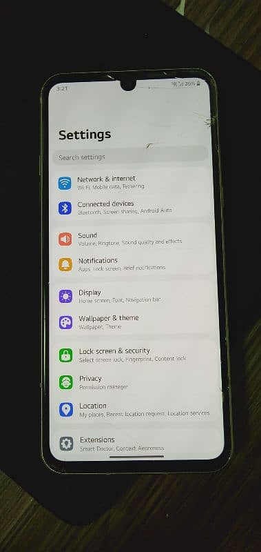 LG V60 8/128 GB - LCD glass Crack - Touch 100% Working NON PTA 0