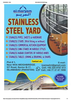 Stainless Steel Store; wholesalers & fabricators