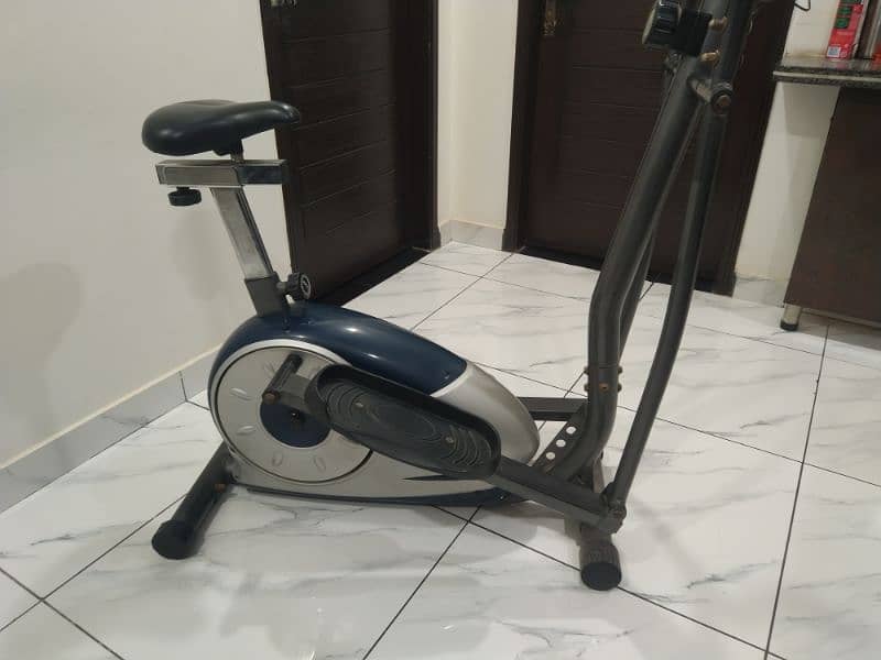 Slim Line Power Elliptical CrossTrainer Bike with Seat 1