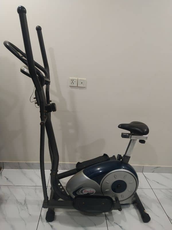 Slim Line Power Elliptical CrossTrainer Bike with Seat 6