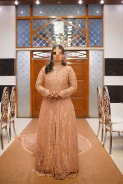 Bridal Mexi | Wedding Dress | walima Dress | Designer |Tail duppatta