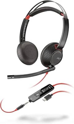 Headphones/ Plantronics c5220 wired noise cancellation headphones